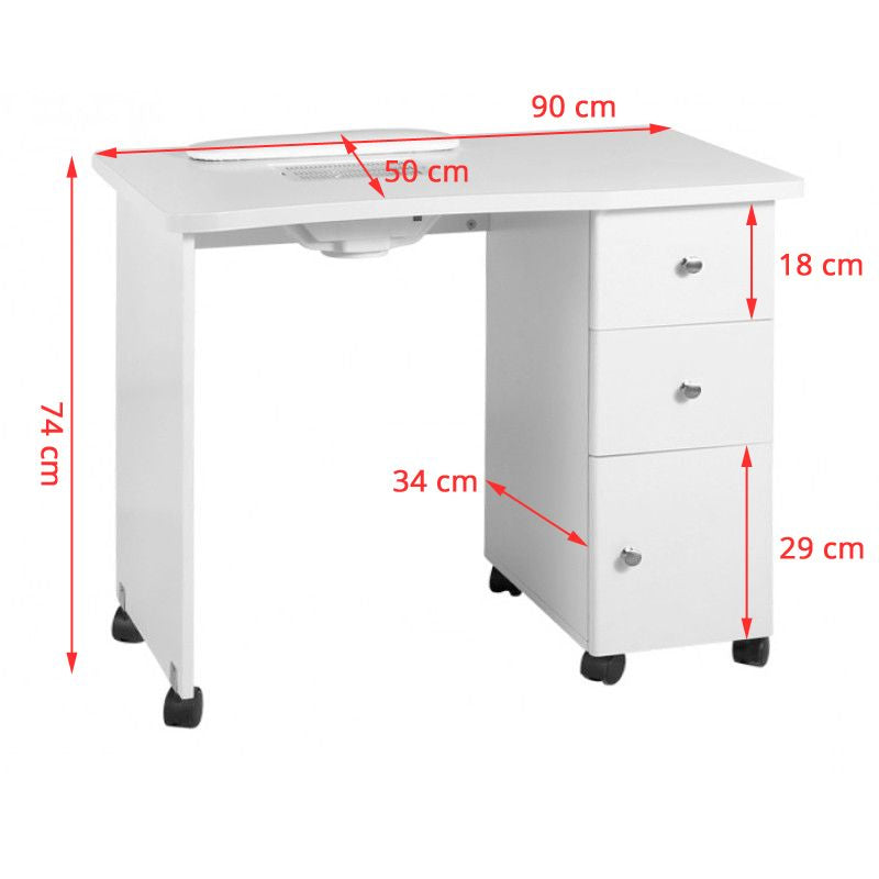 Wood desk with 011b absorber