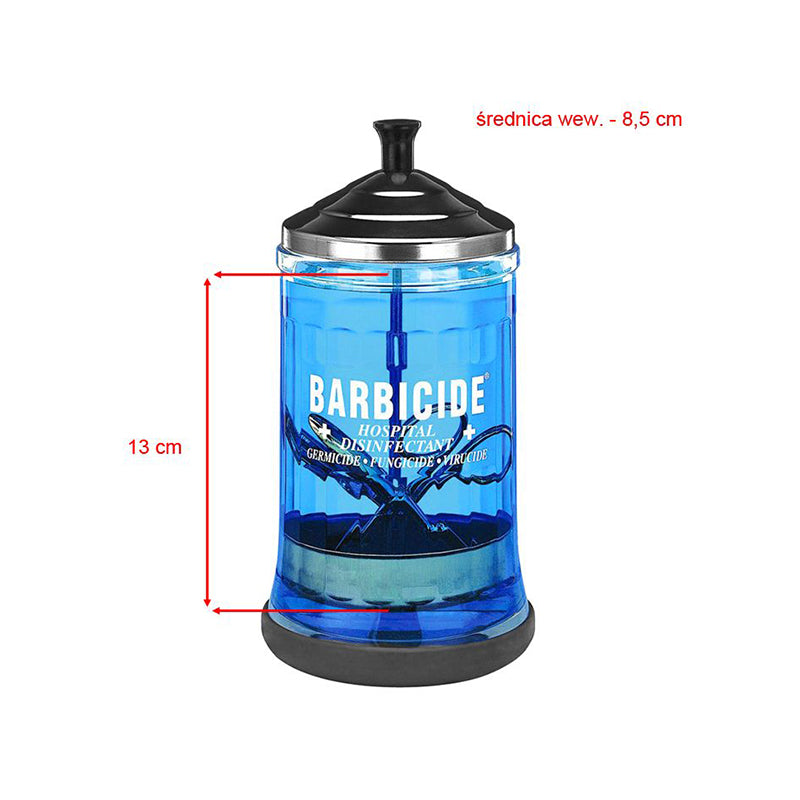 Barbicide glass container for disinfection 750ml