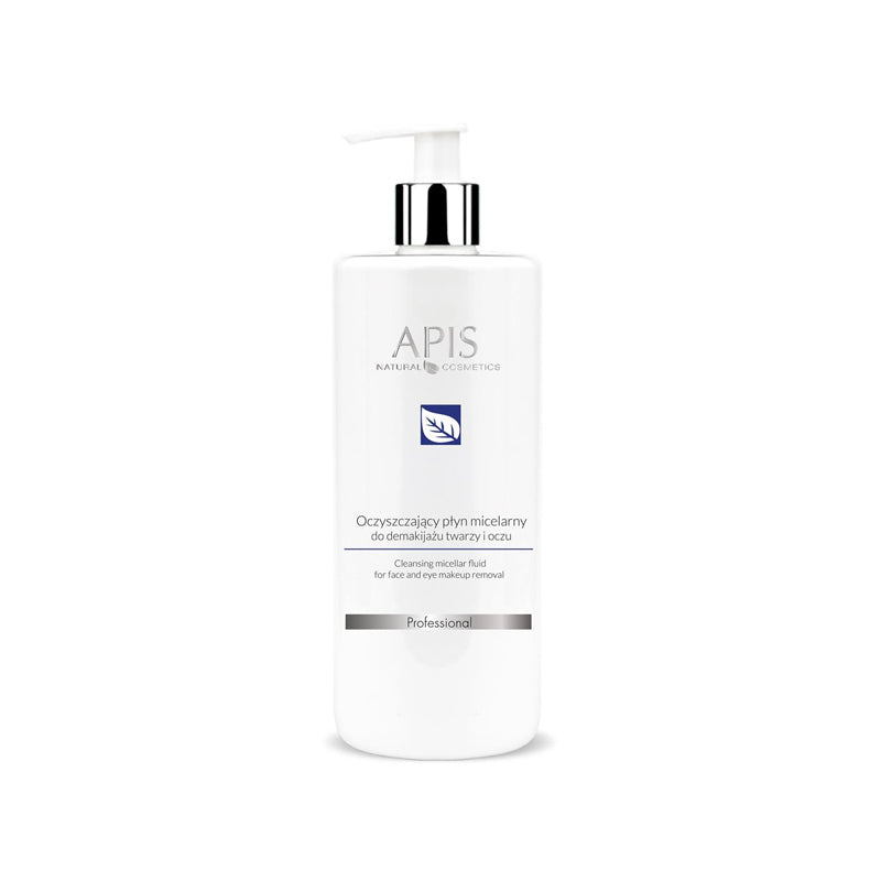 Apis cleansing micellar water for face and eye make-up removal 500ml