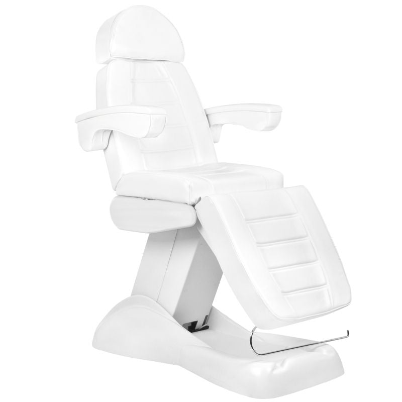 Electric cosmetic chair lux 4m white with a cradle