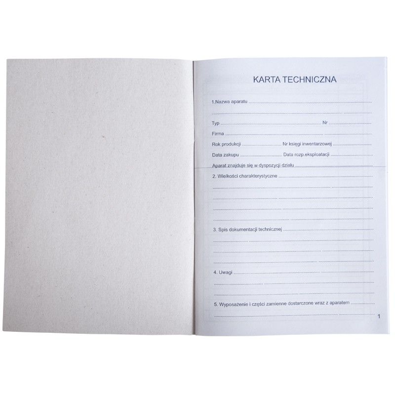 Technical passport for the autoclave