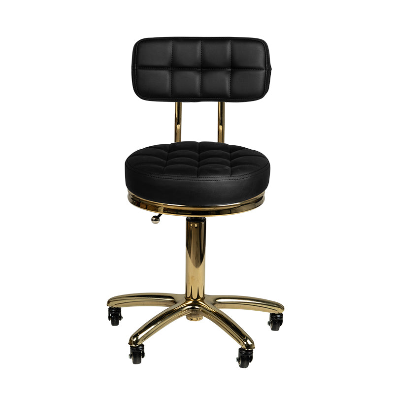 Cosmetic stool gold am-961 black