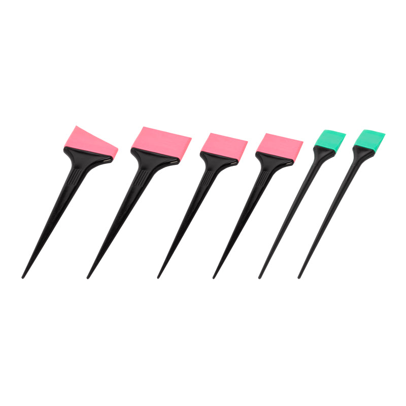 Set of silicone brushes for applying paints