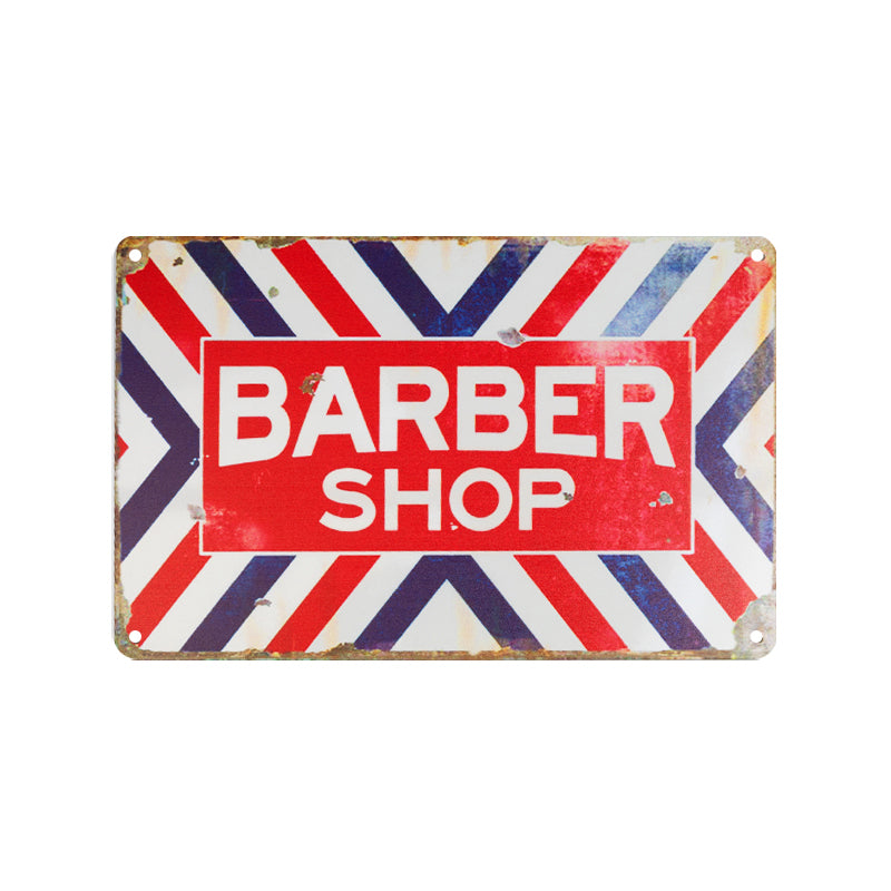 Decorative plaque barber c004