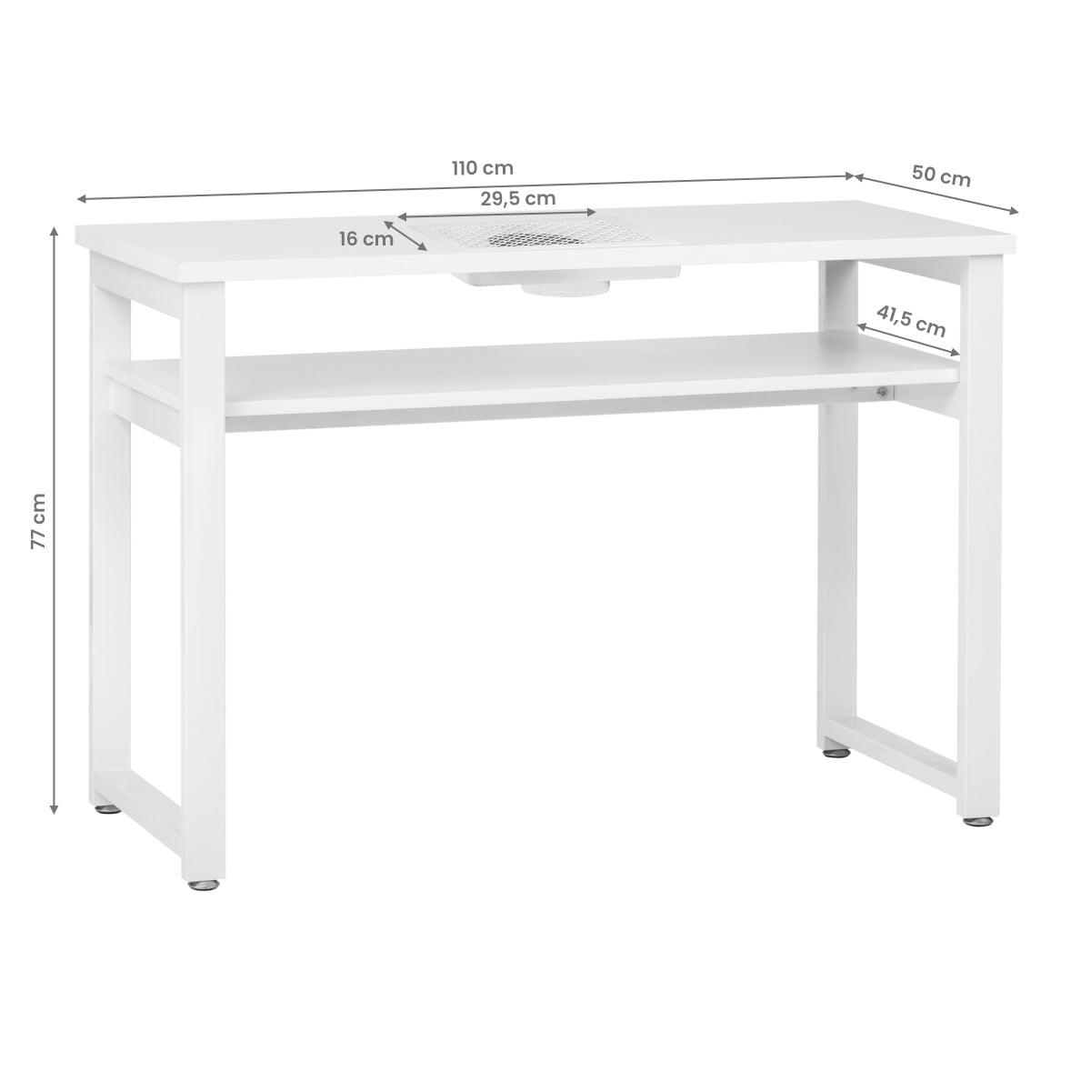 COSMETIC DESK 23W WHITE WITH MOMO S41 LUX ABSORBER