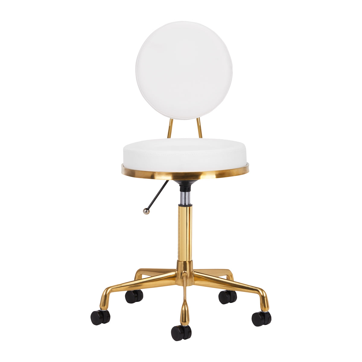 COSMETIC STOOL H5 WHITE GOLD