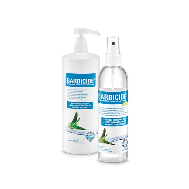 BARBICIDE - BARBICIDE HAND DISINFECTION KIT for disinfecting hands and skin 1000 ML + 250 ML