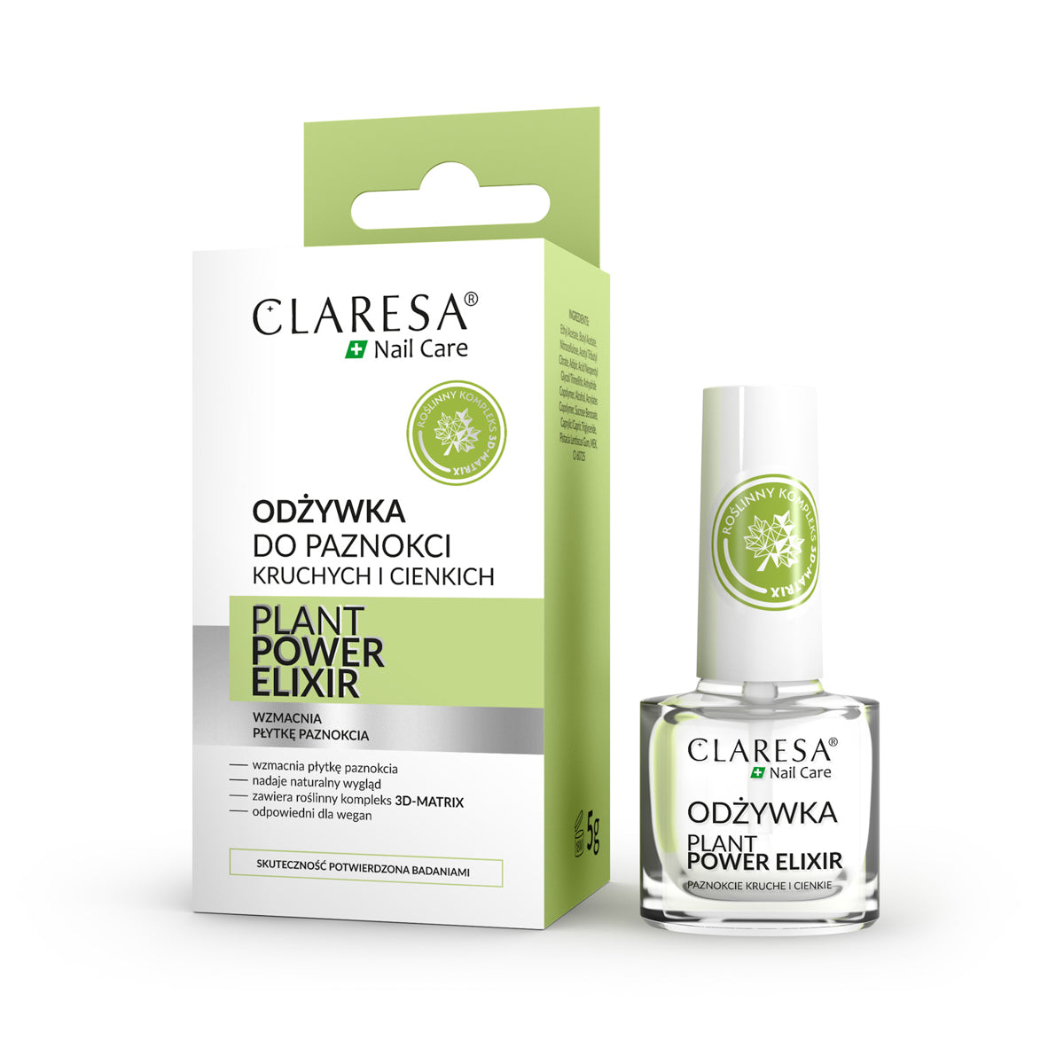 CLARESA Plant Power Elixir nail conditioner 5 g
