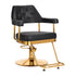 Gabbiano hairdressing chair Granda gold black