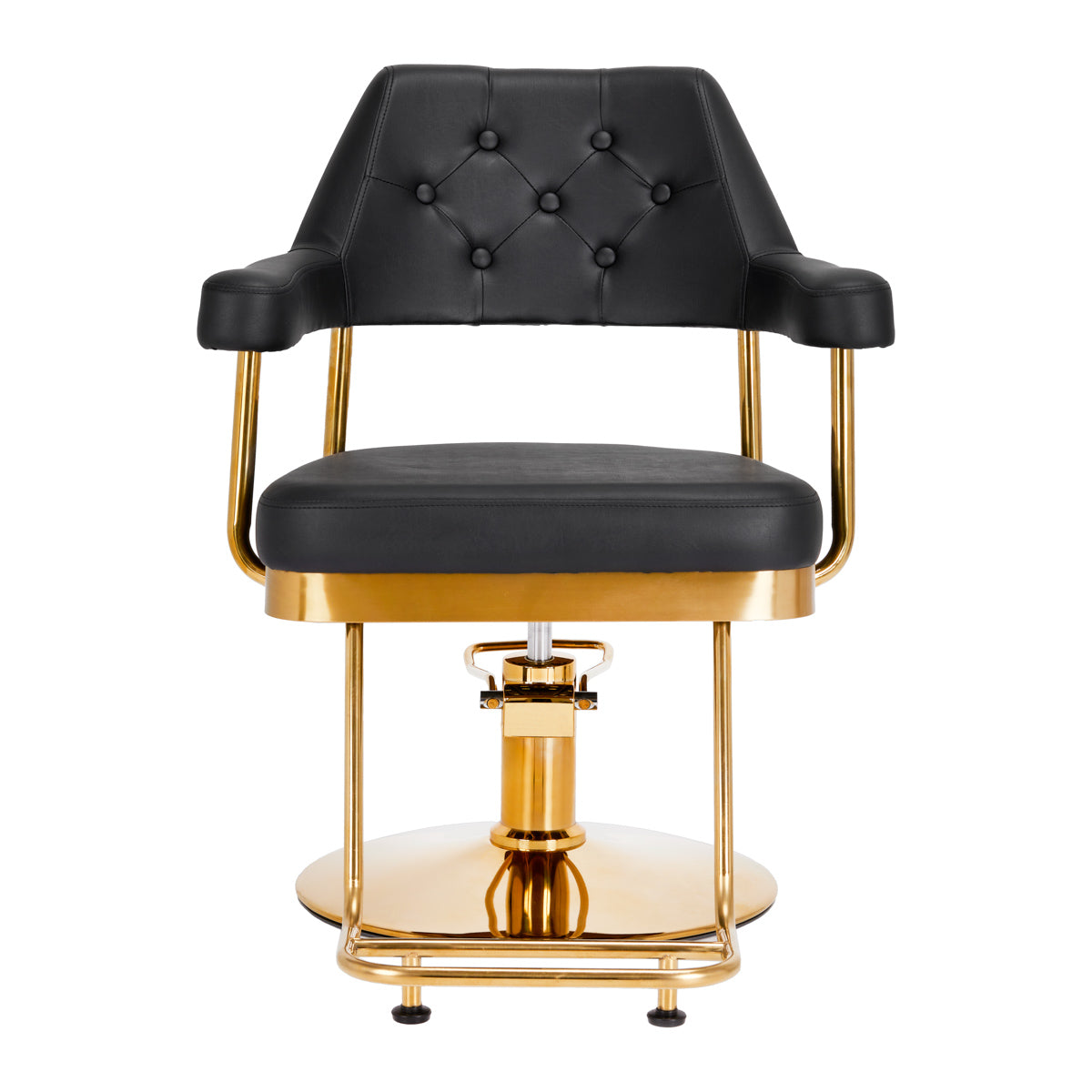 Gabbiano hairdressing chair Granda gold black