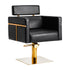 Gabbiano hairdressing chair Toledo gold black
