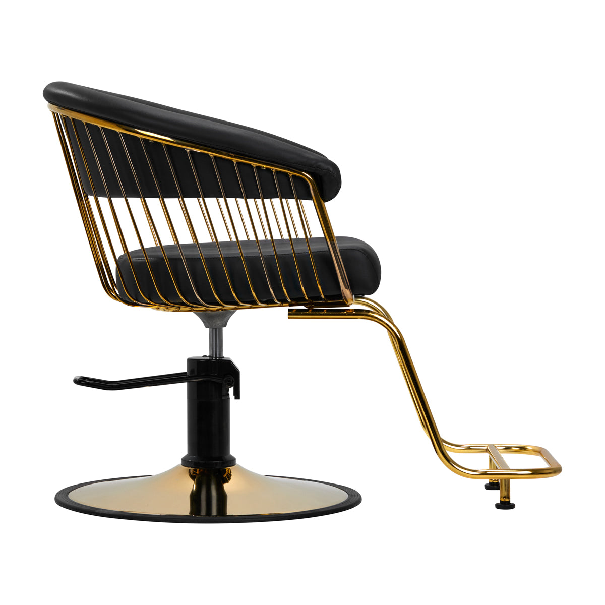 Gabbiano hairdressing chair Lille-M gold black