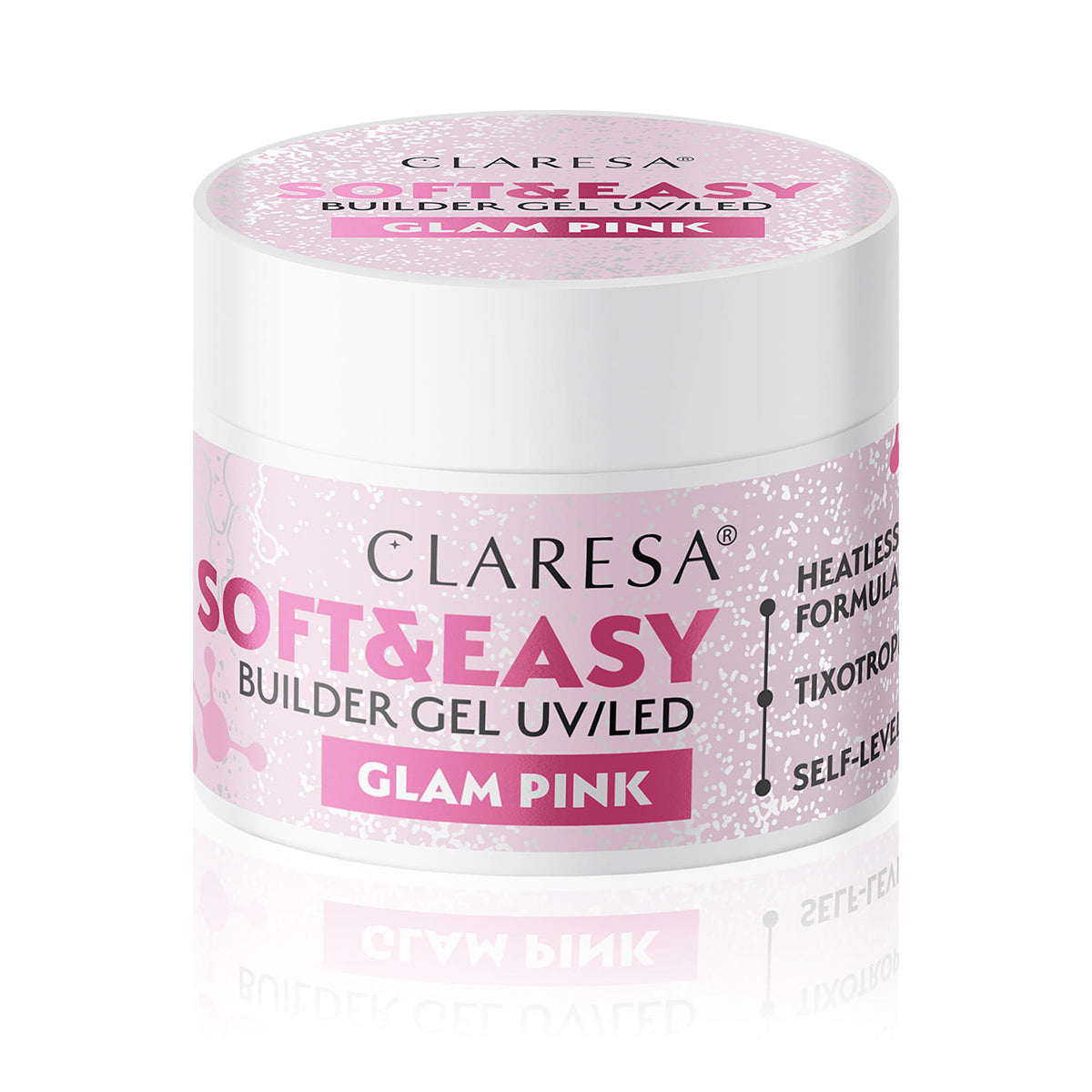 Claresa builder gel Soft&Easy glam pink 90g
