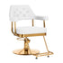 Gabbiano hairdressing chair Granda gold white
