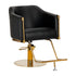 Hairdressing chair Burgos black gold