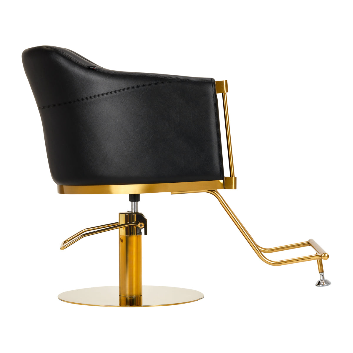 Hairdressing chair Burgos black gold
