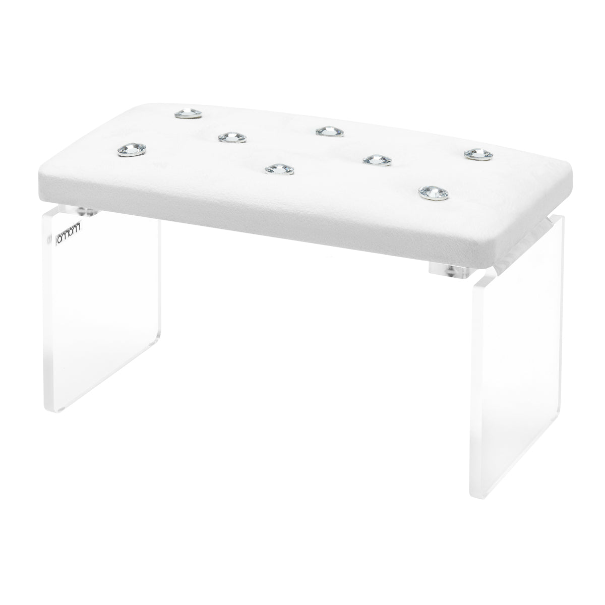 Momo Diamond manicure support stand Velour white