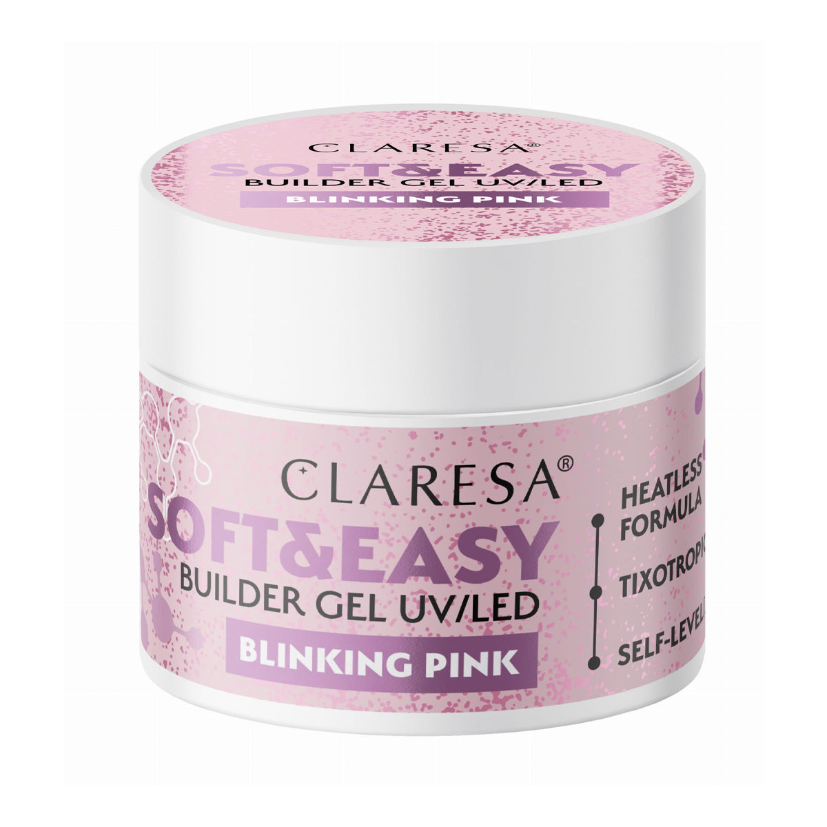 Claresa Soft&Easy building gel blinking pink 90g