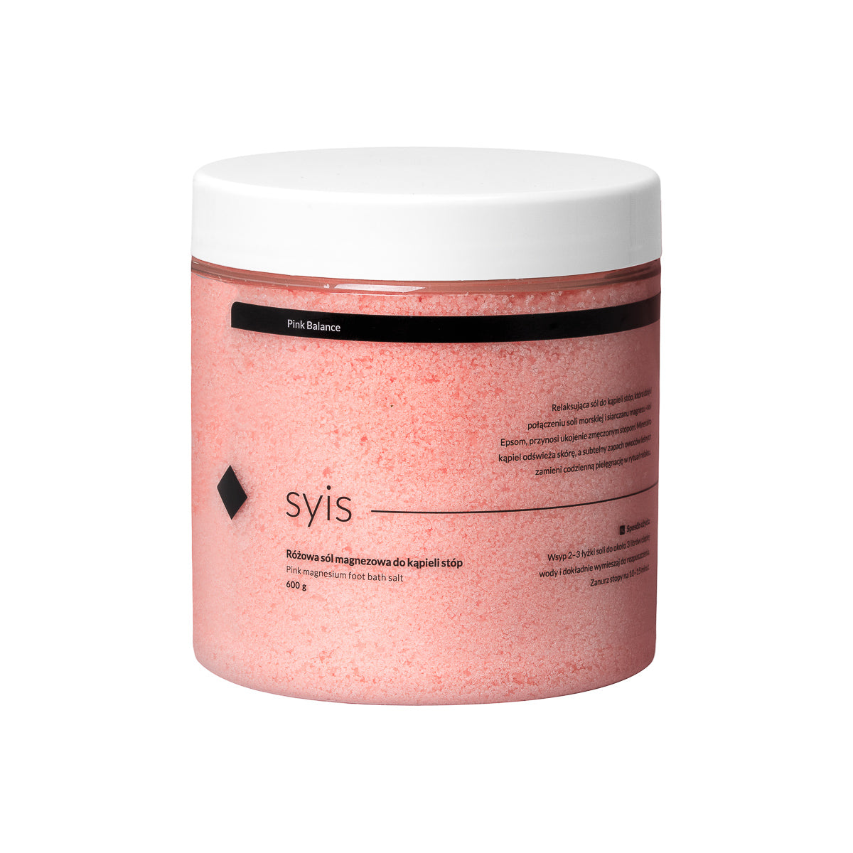 Syis Pink Balance – Rosa Magnesiumsalz für das Fußbad 600 g