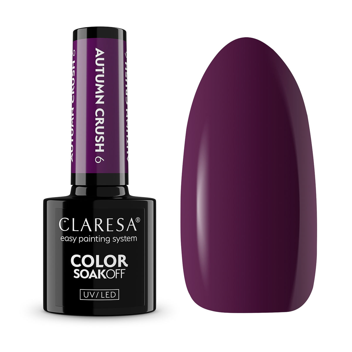 CLARESA HYBRID NAIL POLISH AUTUMN CRUSH 6 5G