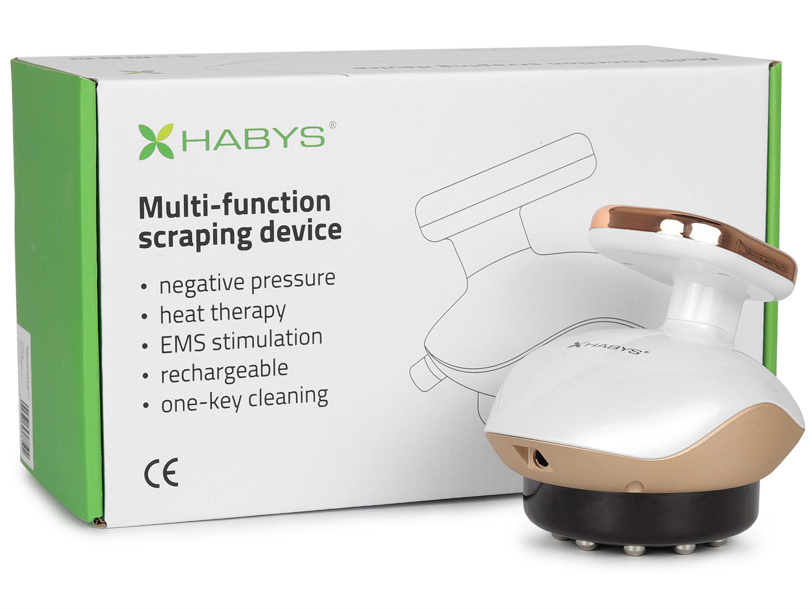 Body electric massage cupping device, EMS and infrared