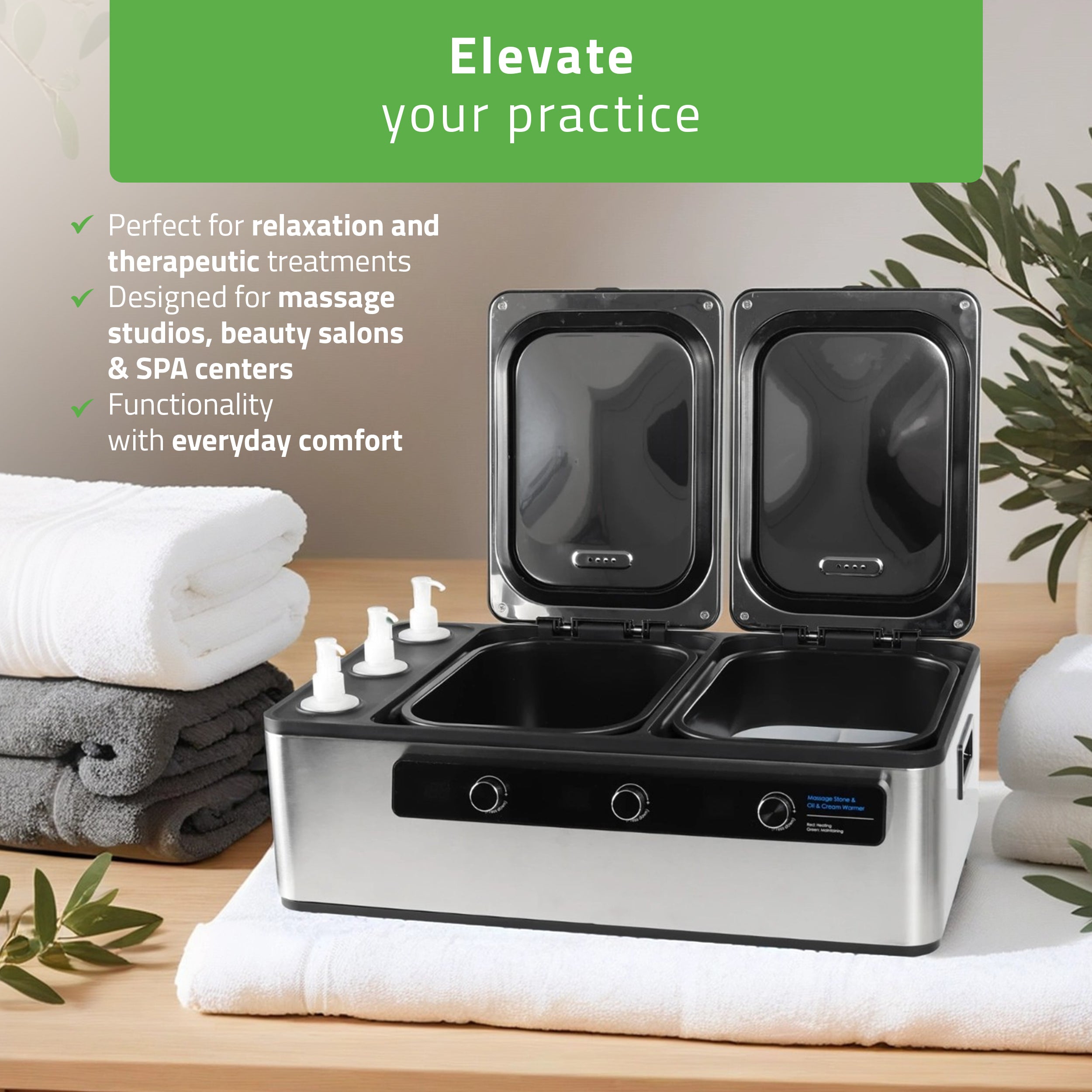 Multifunkcionális lávakő- és olajmelegítő