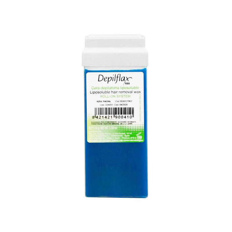 Depilflax 100 rouleau de cire dépilatoire azulène 110g