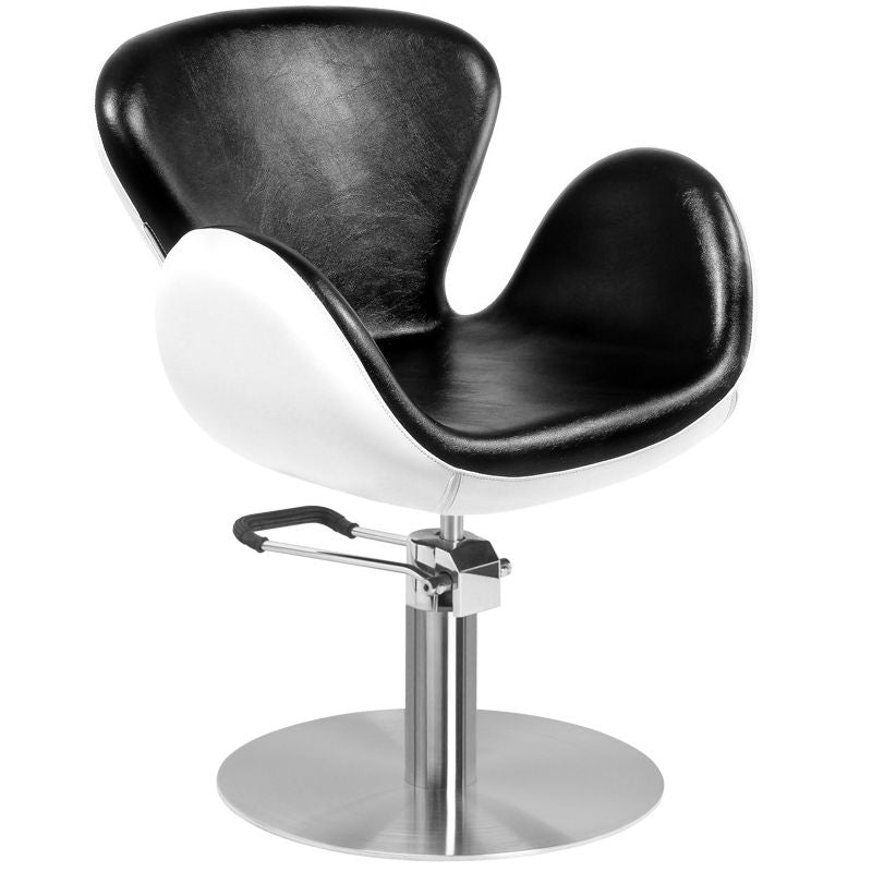 Chaise de barbier noir et blanc Amsterdam Gabbiano