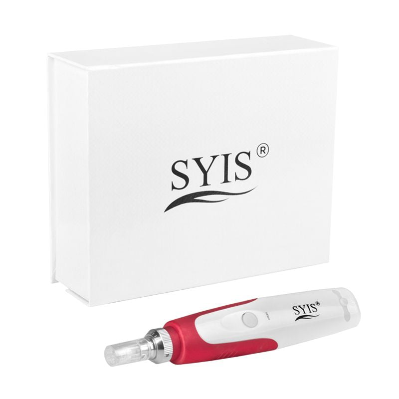 Stylo à micro-aiguilles Syis 03 blanc-rouge