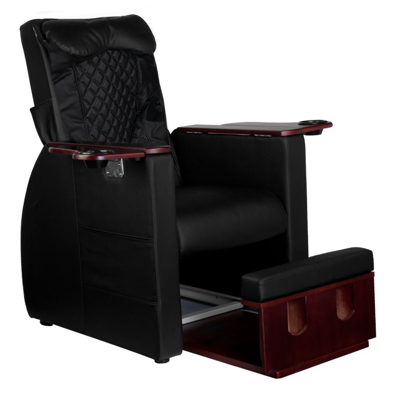 Chaise spa pour pédicure avec massage du dos azzurro 101 noir