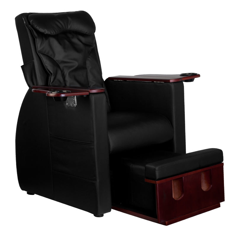 Chaise spa pour pédicure avec massage du dos azzurro 101 noir