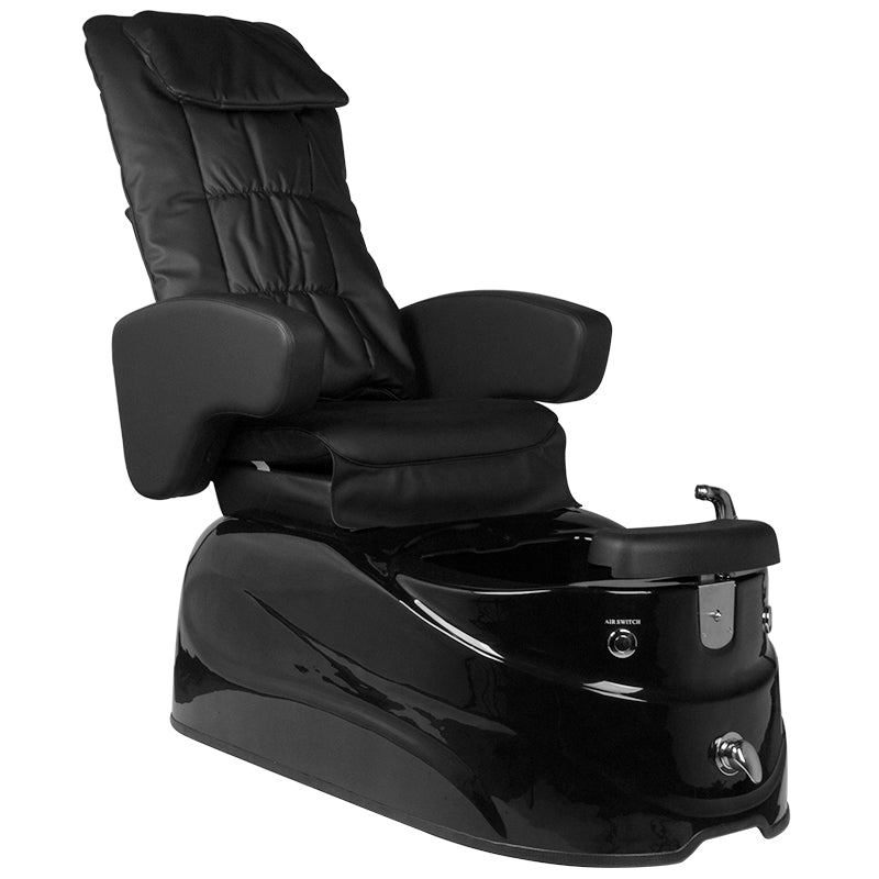 Fauteuil de pédicure spa AS-122 noir avec fonction massage