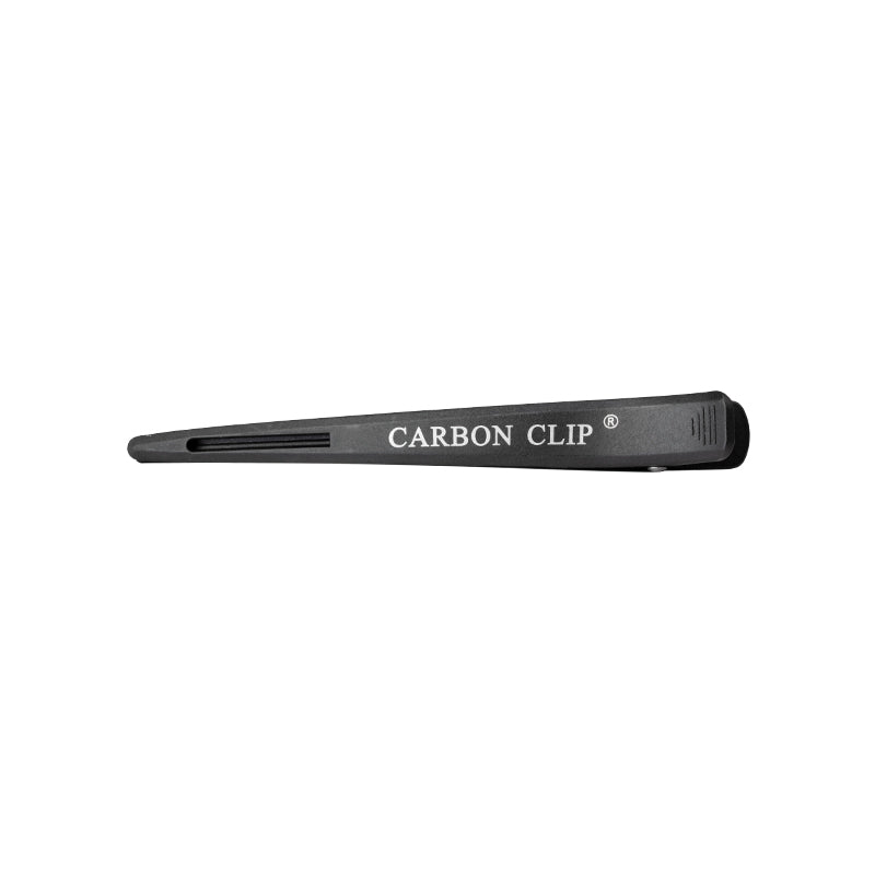 Hairdressing clamps carbon e-15 10 pcs 11.5 cm black