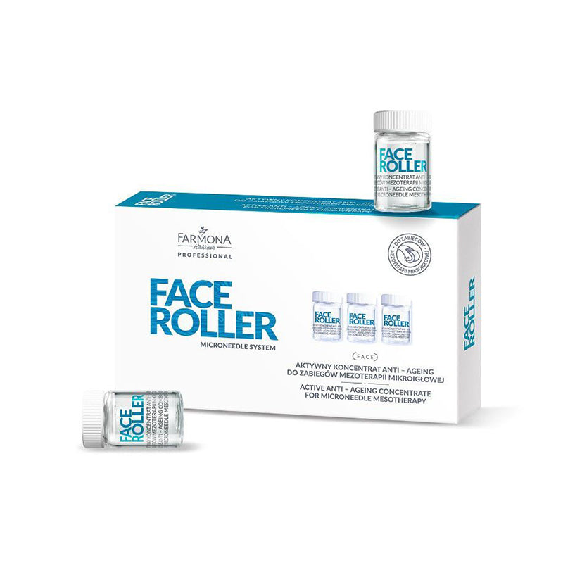 Farmona face roller active concentrate anti-aging for microneedle mesotherapy treatments 5x5ml