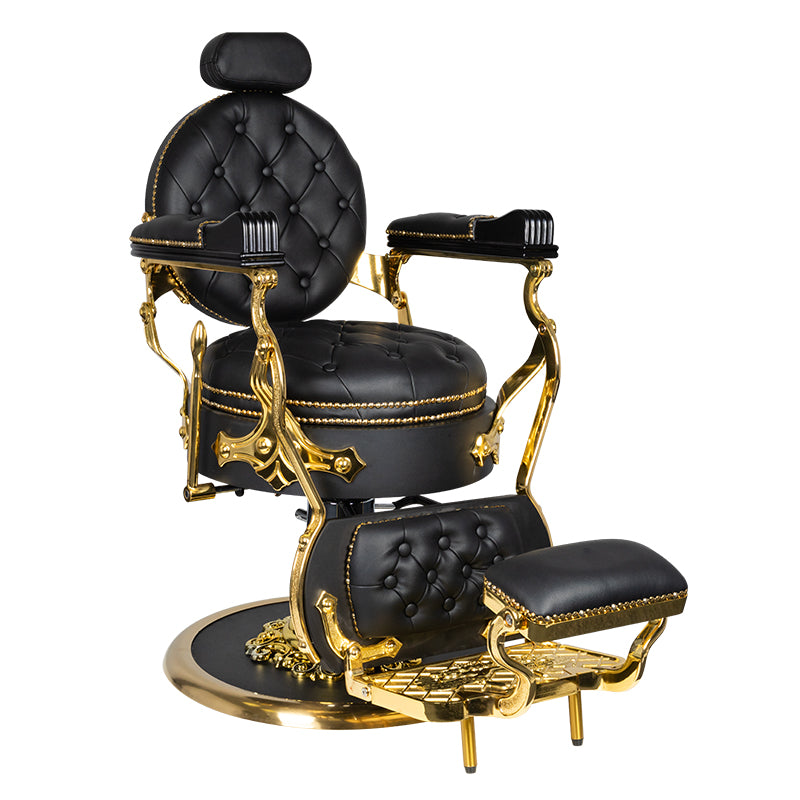 Gabbiano Barber Chair Cesare noir et or