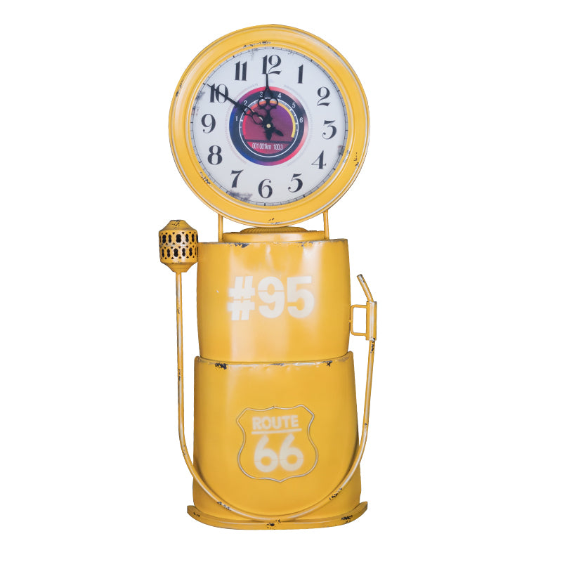 Horloge de décoration, distributeur jaune