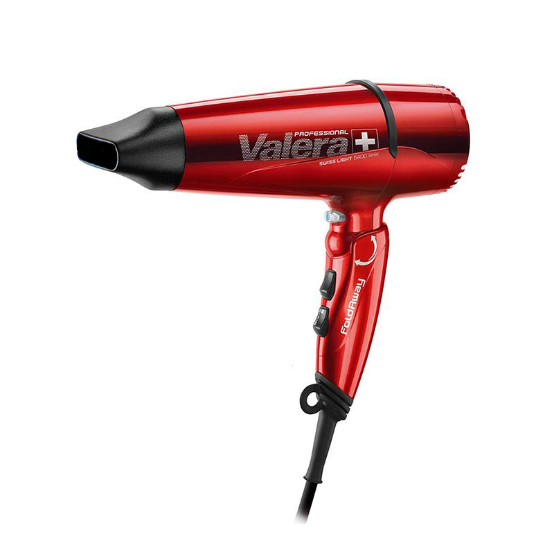 Valera swiss light 5400 sèche-cheveux pliable rouge ionique