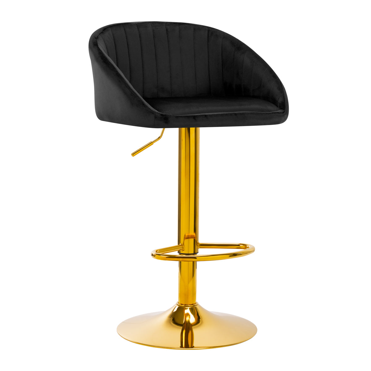 Bar stool QS-B16G velours noir