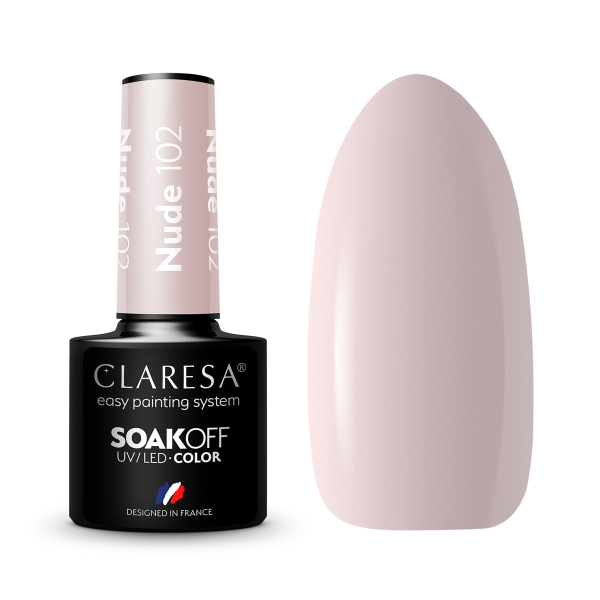 CLARESA Vernis à ongles hybride NUDE 102 -5g