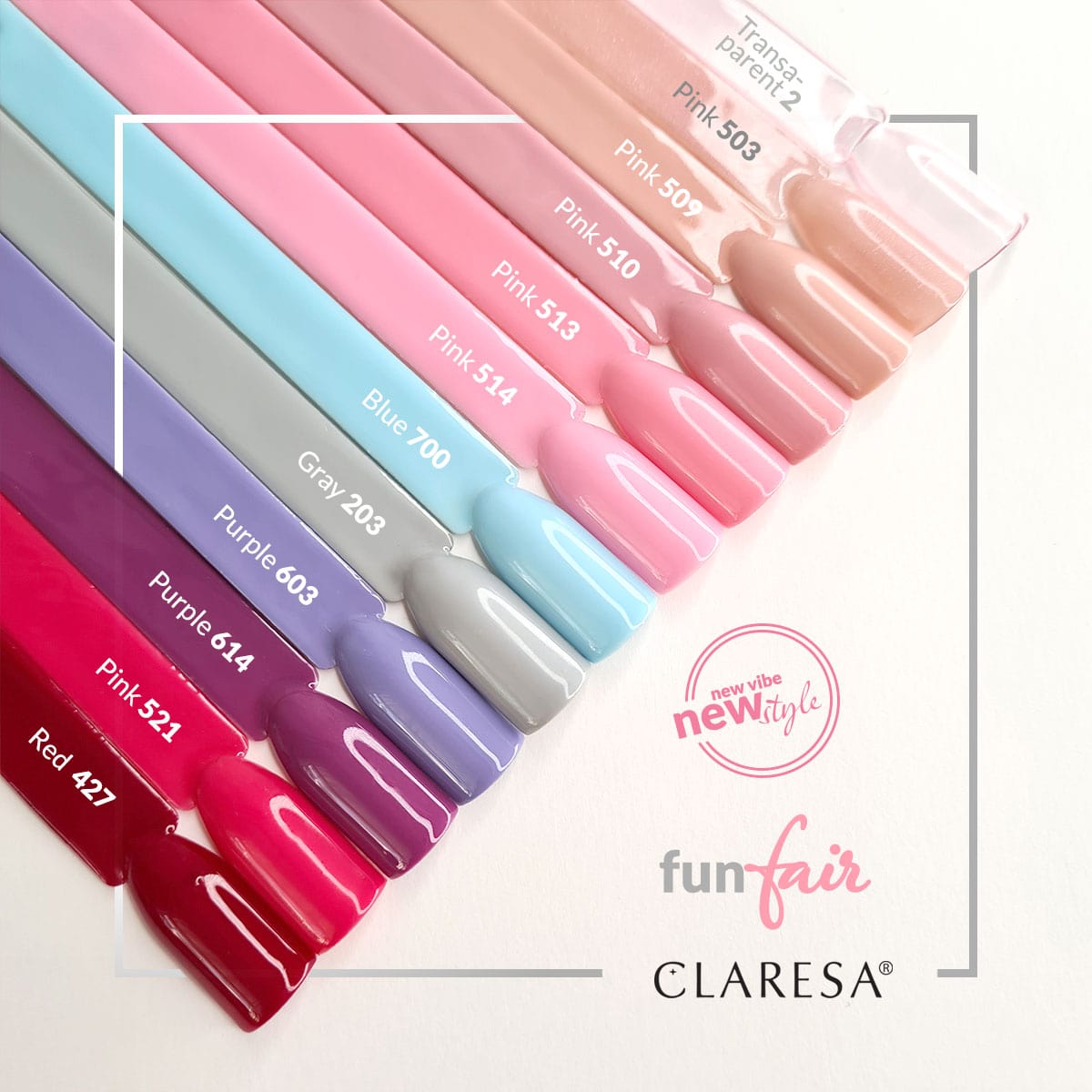 CLARESA Vernis à ongles hybride PINK 514 -5g