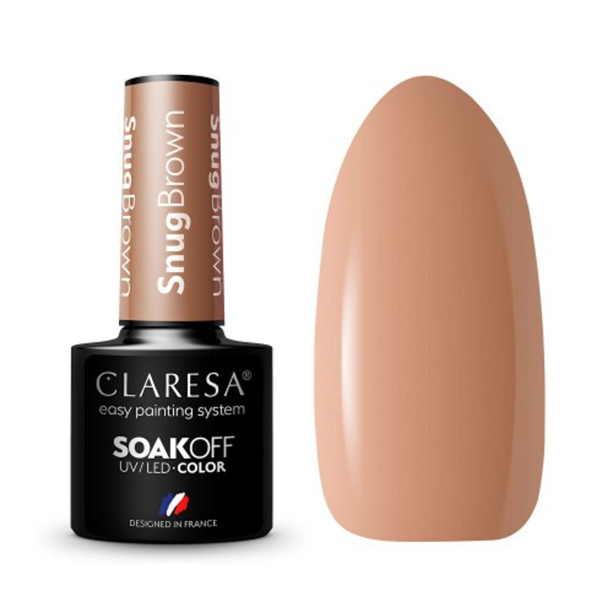 CLARESA Hybrid polish SNUG BROWN -5g