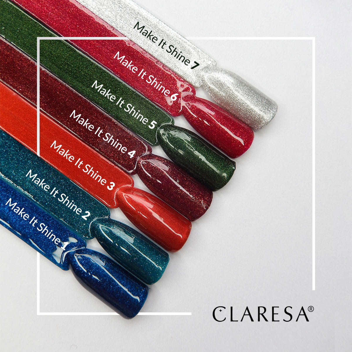 CLARESA Hybrid nail polish Make It Shine! 1-5g