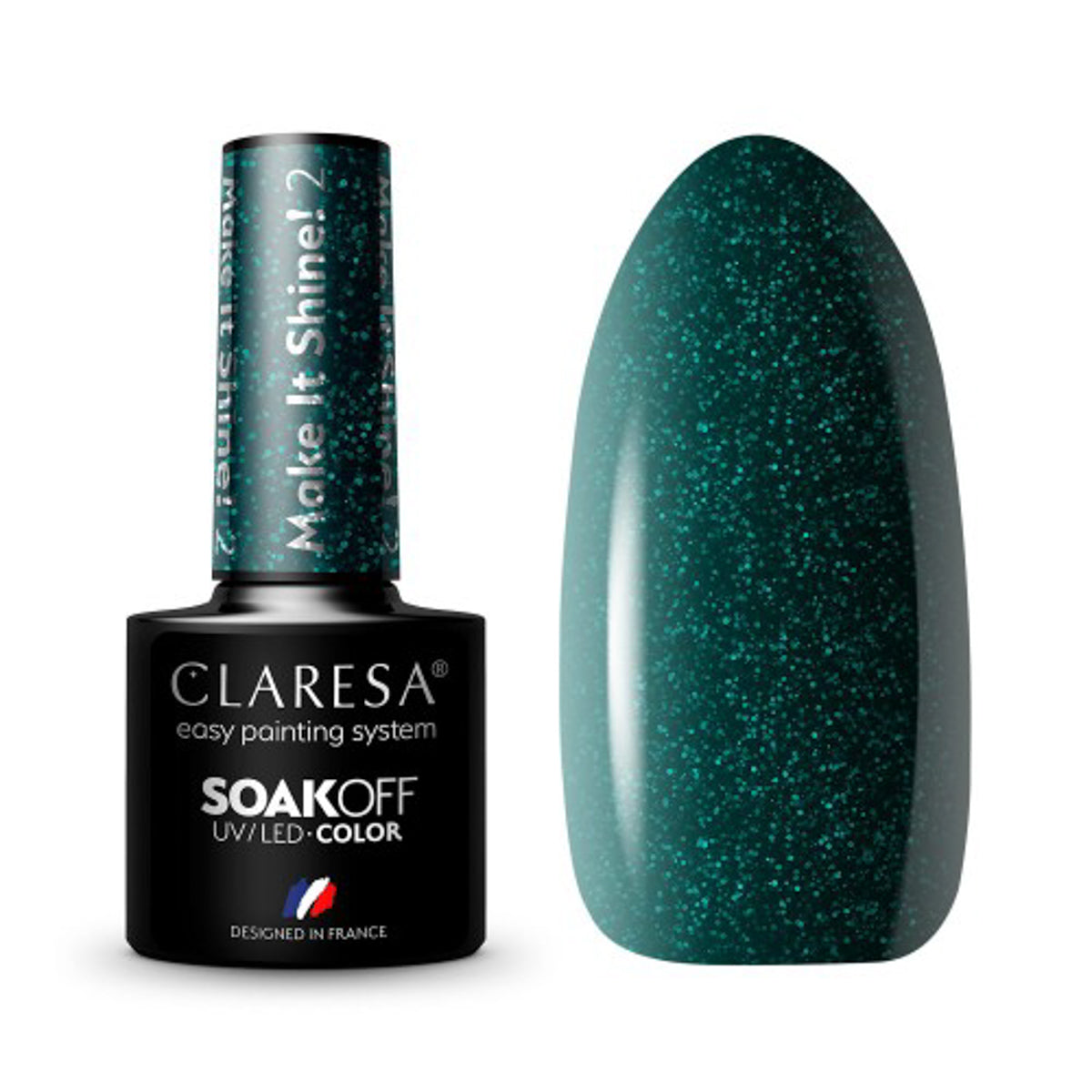 CLARESA Hybrid nail polish Make It Shine! 2 -5g