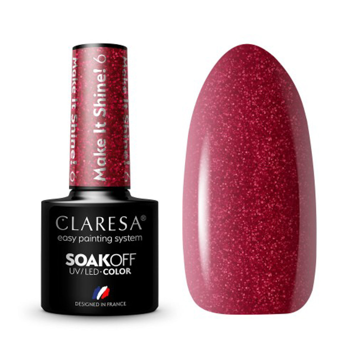 CLARESA Hybrid nail polish Make It Shine! 5 -5g