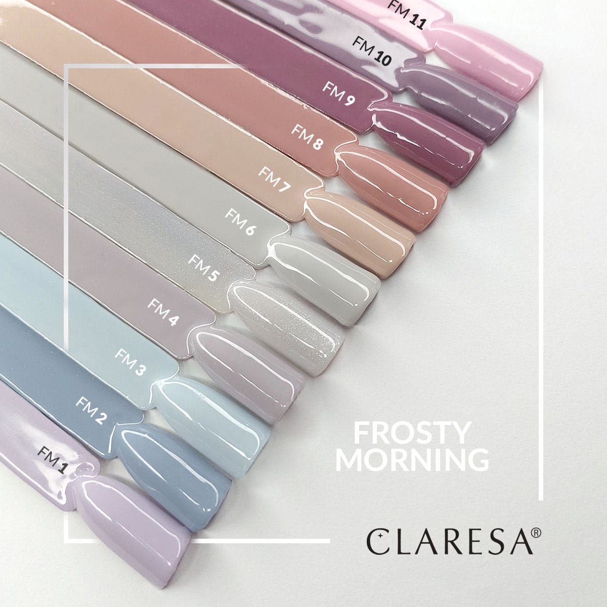 CLARESA Vernis à ongles hybride Matin Givré 3 -5g