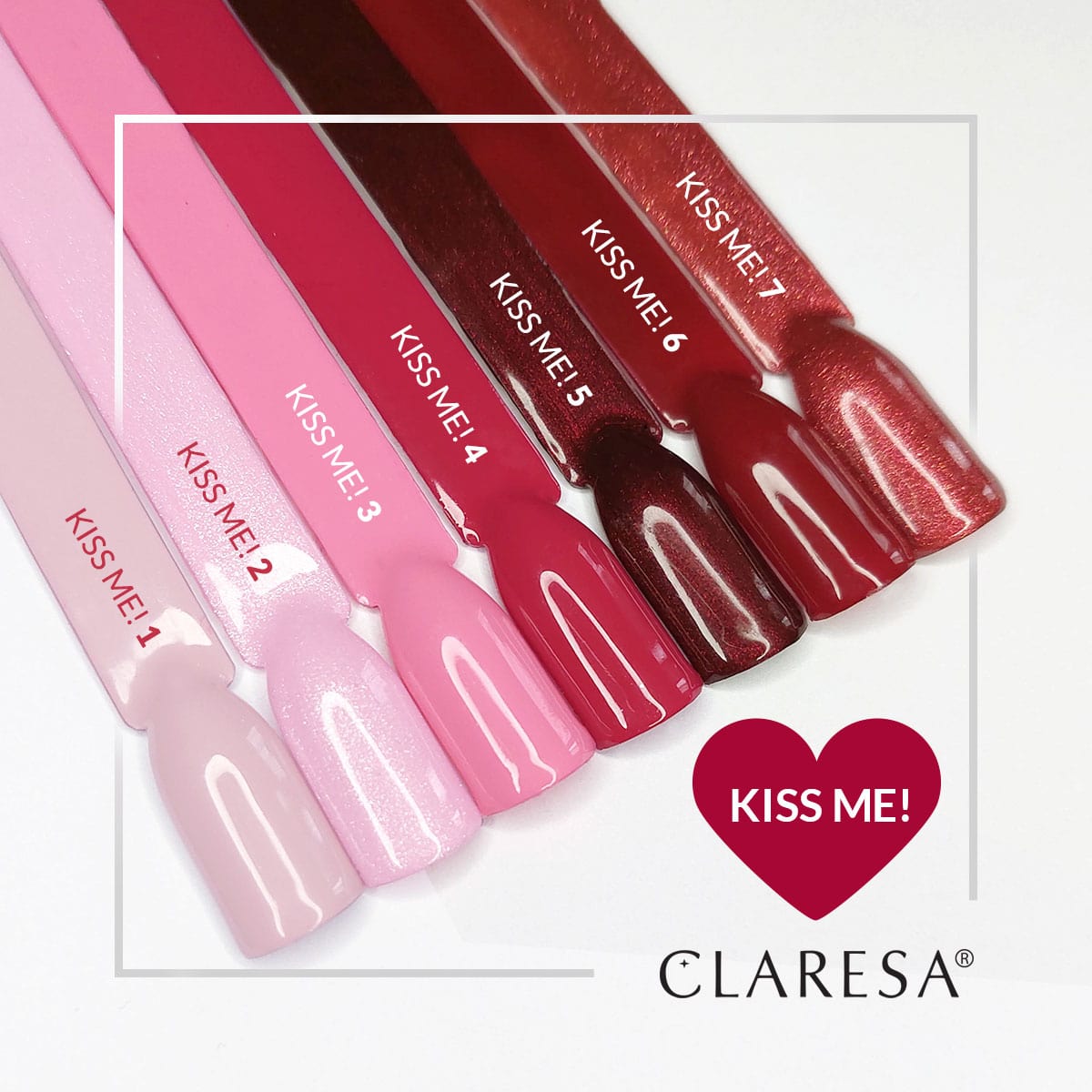 CLARESA vernis hybride Kiss Me ! 1 - 5 g