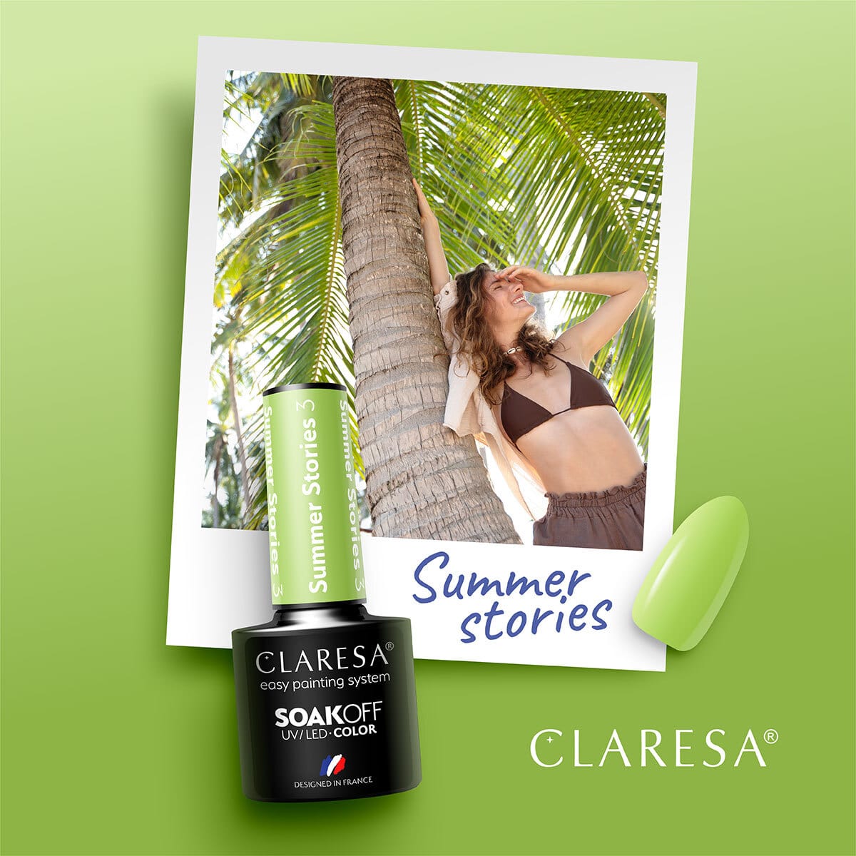 CLARESA vernis hybride SUMMER STORIES 3 -5g