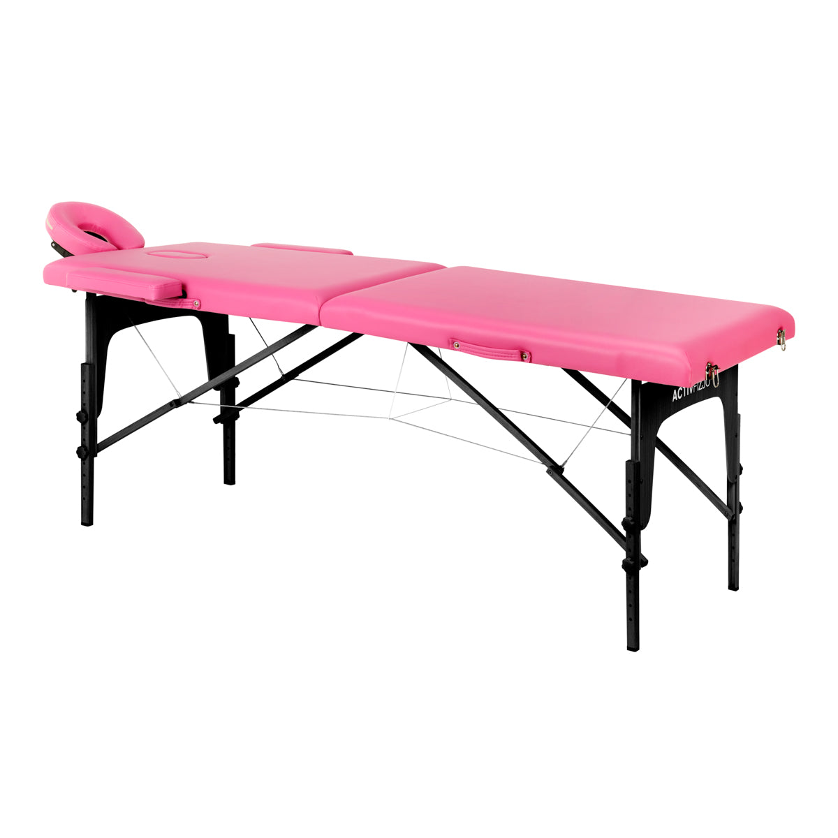 Table de massage pliante en bois Activ Fizjo confort 2 segments rose bois noir