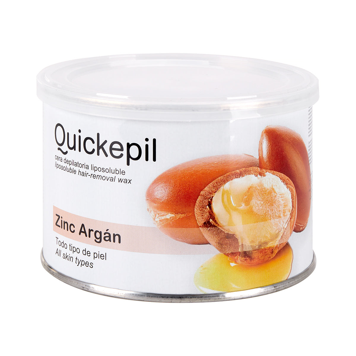Cire dépilatoire en cannette Quickepil zinc-argan 400 ml