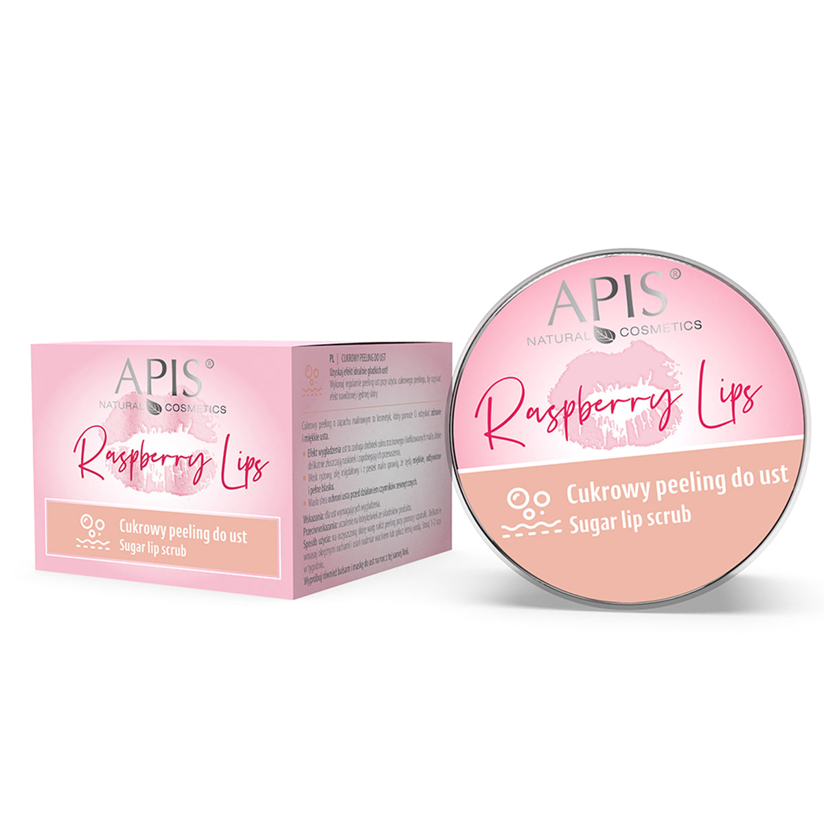 Gommage pour les lèvres au sucre Apis raspberry lips 10 ml